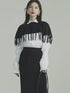 Fringe Knit Cape & Skirt Co-ord
